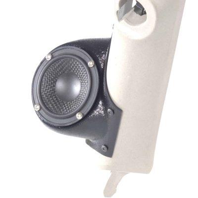 A-Pillar Custom Speaker Pods for the 2007-2009 Cadillac Escalade Chevrolet Avalanche Tahoe Silverado Suburban GMC Yukon Sierra to hold 3.5 in speakers for car audio installation upgrade