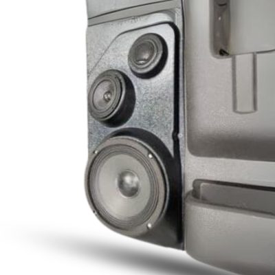 Front Door Custom Speaker Pods for the 2008-2009 Ford F-250F-350 to hold 6.5 in and 3.5 in and 2.0 in speakers for car audio installation upgrade