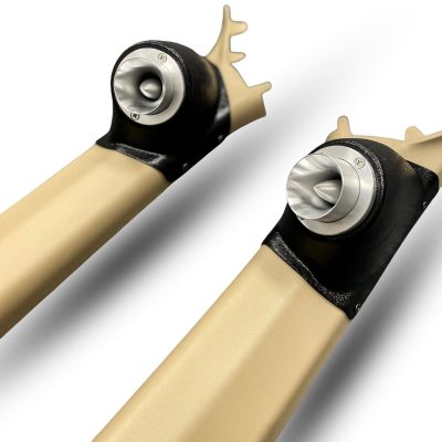 A-Pillar Custom Speaker Pods for the 2008-2012 Honda Accord to hold 2.0 in speakers for car audio installation upgrade
