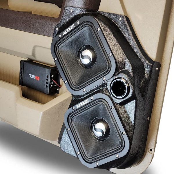 right ortho Speaker Upgrade for the 0 of your 2009-2018 Dodge Ram 1500, 2500. 2019-2024 Dodge Ram 2500, 1500 Classic. Easy installation of a Dual 7" Square Midrange and Single Tweeter for the most powerful car stereo possible.