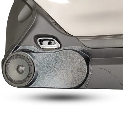 Front Door Custom Speaker Pods for the 2010-2015 Chevrolet Camaro to hold 6.5 in speakers for car audio installation upgrade