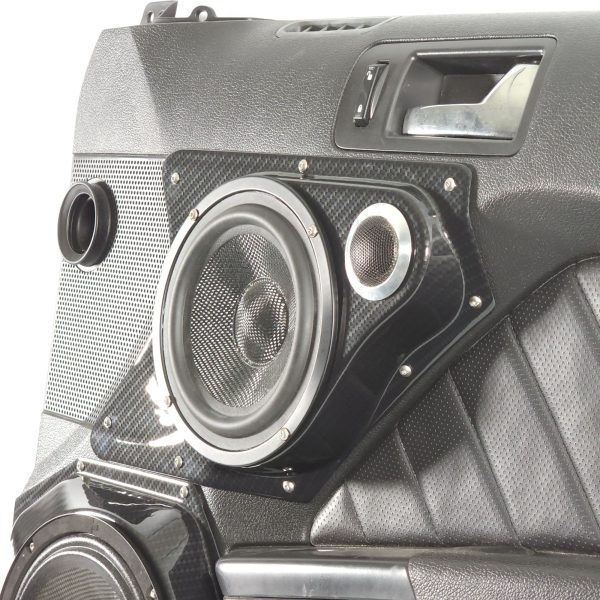 right ortho Speaker Upgrade for the Front Door of your 2010-2014 Ford Mustang. Easy installation of a 6.5" Component Set for the most powerful car stereo possible.