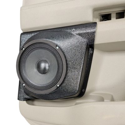 Rear Door Custom Speaker Pods for the 2011-2015 Ford Explorer to hold 6.5 in speakers for car audio installation upgrade