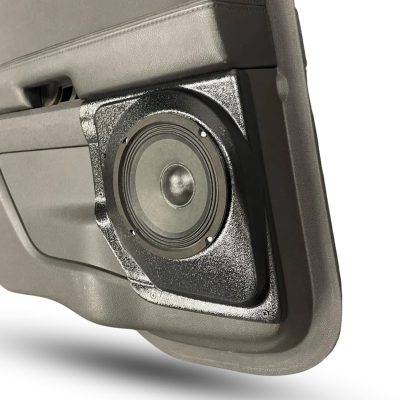 Rear Door Custom Speaker Pods for the 2011-2015 Ford Explorer to hold 6.5 in speakers for car audio installation upgrade