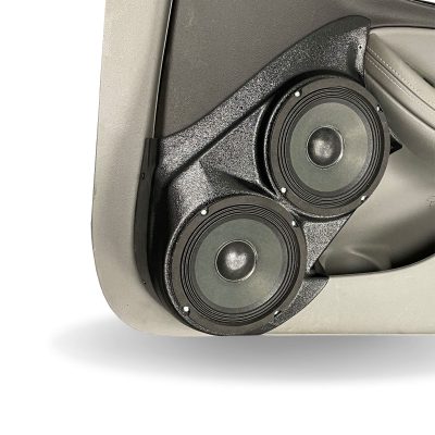 Front Door Custom Speaker Pods for the 2014-2020 Chevrolet Impala to hold Dual 6.5 in speakers for car audio installation upgrade
