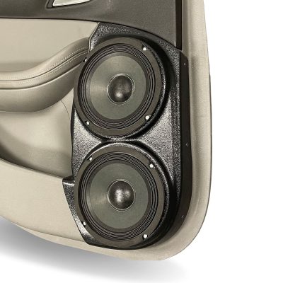 Rear Door Custom Speaker Pods for the 2014-2020 Chevrolet Impala to hold Dual 6.5 in speakers for car audio installation upgrade