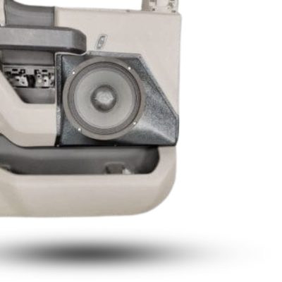 Front Door Custom Speaker Pods for the 2015-2020 Ford F-150 F-250F-350 to hold 8.0 in speakers for car audio installation upgrade
