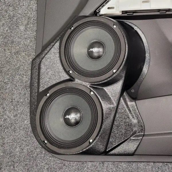 right ortho Speaker Upgrade for the Front Door of your 2015-2022 Chevrolet Colorado, GMC Canyon. Easy installation of a Dual 6.5" Midrange for the most powerful car stereo possible.