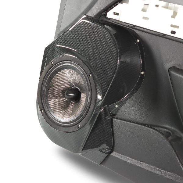 right ortho Speaker Upgrade for the Front Door of your 2015-2022 Chevrolet Colorado, GMC Canyon. Easy installation of a Single 8" Midrange for the most powerful car stereo possible.