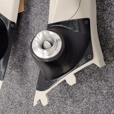 A-Pillar Custom Speaker Pods for the 2015-2022 Chevrolet Colorado GMC Canyon to hold 2.0 in speakers for car audio installation upgrade