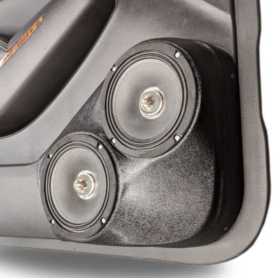 Front Door Custom Speaker Pods for the 2015-2020 Chevrolet Suburban Chevrolet Tahoe GMC Yukon to hold Dual 6.5 in speakers for car audio installation upgrade