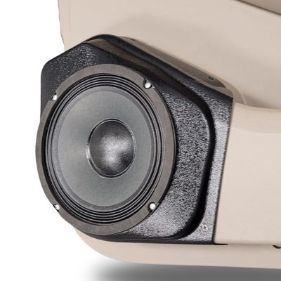 Rear Door Custom Speaker Pods for the 2015-2020 Chevrolet Suburban Chevrolet Tahoe GMC Yukon to hold 8.0 in speakers for car audio installation upgrade
