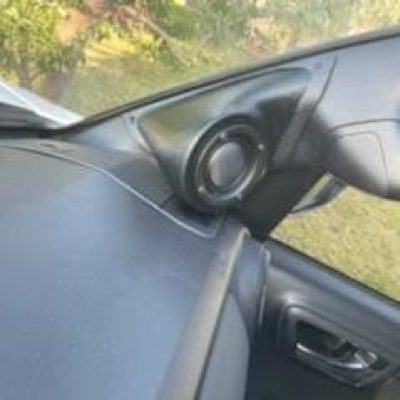 A-Pillar Custom Speaker Pods for the 2016-2023 Toyota Tacoma to hold 3.5 in speakers for car audio installation upgrade