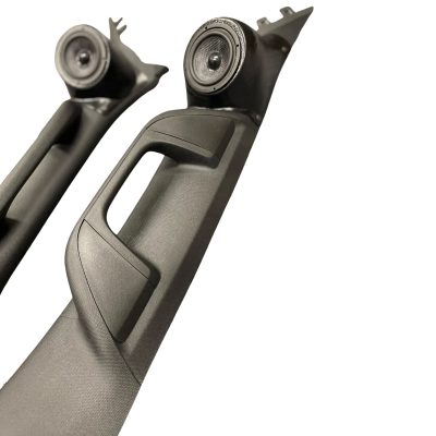 A-Pillar Custom Speaker Pods for the 2019-2025 Dodge Ram to hold 3.5 in speakers for car audio installation upgrade