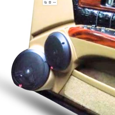 Front Door Custom Speaker Pods for the 1992-1996 Chevrolet Caprice Impala to hold 6.5 in and 5.25 in speakers for car audio installation upgrade