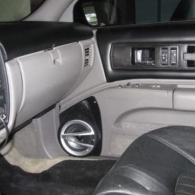 Front Door Custom Speaker Pods for the 1992-1996 Chevrolet Caprice Impala to hold 6.5 in speakers for car audio installation upgrade