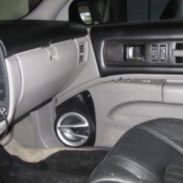 Front Door Custom Speaker Pods for the 1992-1996 Chevrolet Caprice Impala to hold 6.5 in speakers for car audio installation upgrade