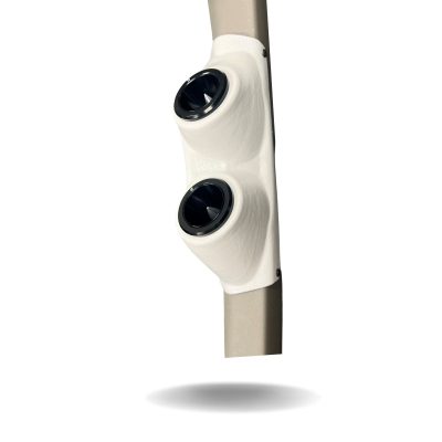 A-Pillar Custom Speaker Pods for the 1995-1999 Cadillac Escalade Chevrolet Silverado Suburban Tahoe GMC Sierra Yukon to hold Dual 2.0 in speakers for car audio installation upgrade