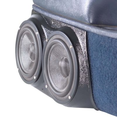 Front Door Custom Speaker Pods for the 1995-1999 Cadillac Escalade Chevrolet Silverado Suburban Tahoe GMC Sierra Yukon to hold Dual 6.5 in speakers for car audio installation upgrade