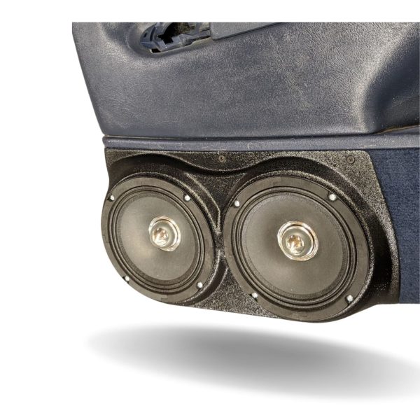 right ortho Speaker Upgrade for the Front Door of your 1995-1999 Chevrolet Tahoe, Suburban, Silverado; GMC Yukon, Sierra. Easy installation of a Dual 6.5" Midrange for the most powerful car stereo possible.