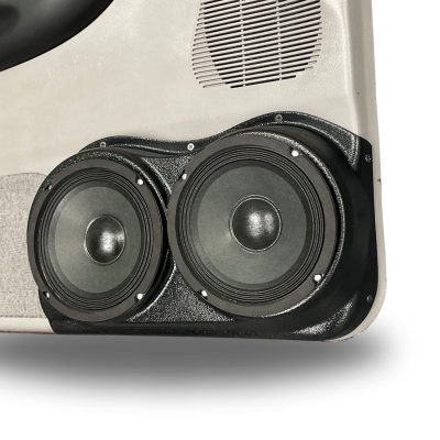 Front Door Custom Speaker Pods for the 1998-2012 Ford Ranger Mazda B-Series to hold Dual 6.5 in speakers for car audio installation upgrade