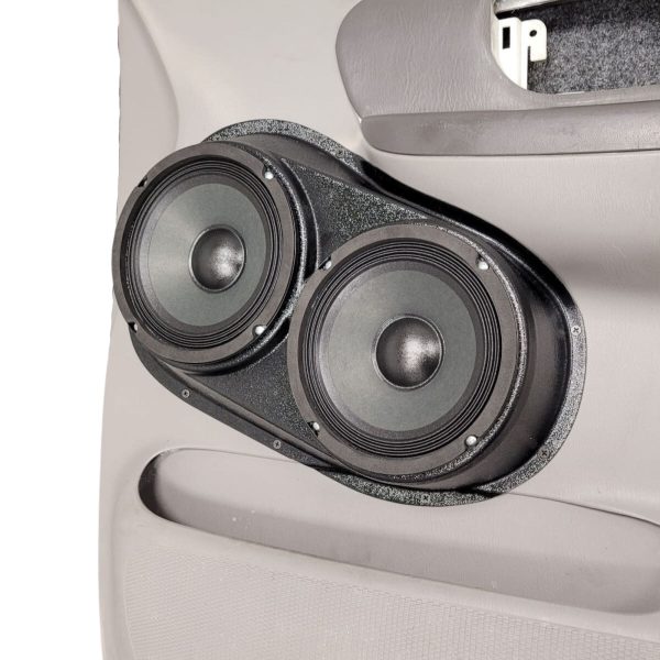 right ortho Speaker Upgrade for the Front Door of your 1999-2003 Ford F150. Easy installation of a Dual 6.5" Midrange for the most powerful car stereo possible.