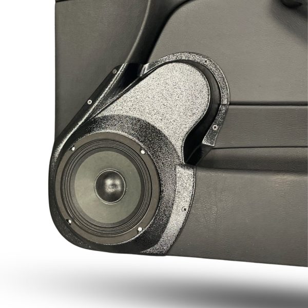 Front Door Custom Speaker Pods for the 1999-2004 Volkswagen Jetta to hold 6.5 in speakers for car audio installation upgrade