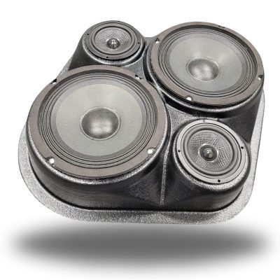Universal Custom Speaker Pods for the Universal Universal,SelectYourVehicle Universal to hold Dual 6.5 in and Dual 3.5 in  speakers for car audio installation upgrade