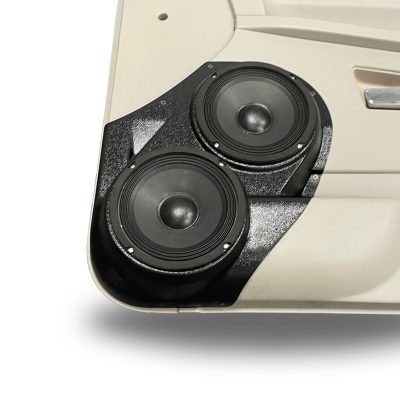 Front Door Custom Speaker Pods for the 2005-2010 Jeep GrandCherokee to hold Dual 6.5 in speakers for car audio installation upgrade