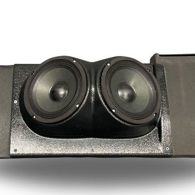 Tail Panel Custom Speaker Pods for the 2007-2009 Chevrolet Silverado GMC Sierra to hold 6.5 in speakers for car audio installation upgrade