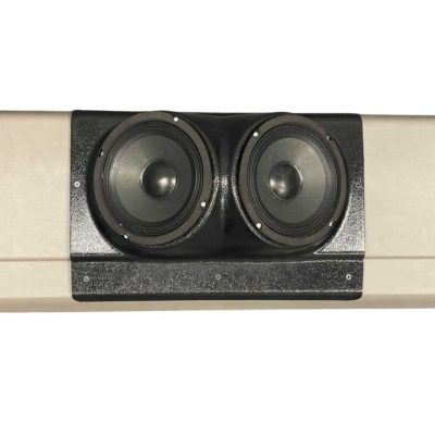 Tail Panel Custom Speaker Pods for the 2000-2006 Chevrolet Silverado GMC Sierra to hold 6.5 in speakers for car audio installation upgrade