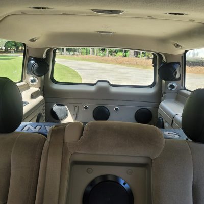 Rear D-Pillar Custom Speaker Pods for the 2000-2006 Cadillac Escalade Chevrolet Avalanche Silverado Tahoe Suburban GMC Sierra Yukon to hold 6.5 in speakers for car audio installation upgrade