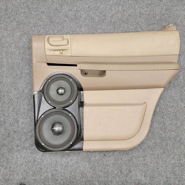 top center Speaker Upgrade for the Rear Door of your 2001-2003 Dodge Durango. Easy installation of a 8" and 6.5" Midrange for the most powerful car stereo possible.