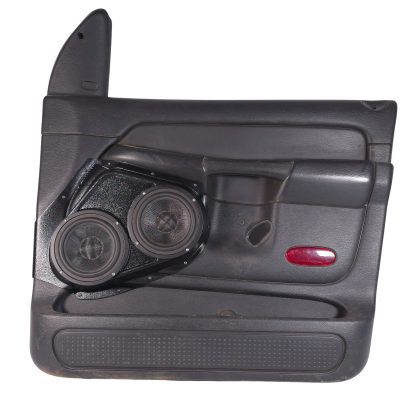 Front Door Custom Speaker Pods for the 2002-2005 Dodge Ram to hold Dual 6.5 in speakers for car audio installation upgrade