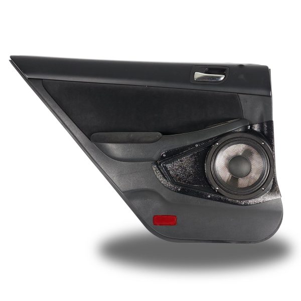 top center Speaker Upgrade for the Rear Door of your 2003-2007 Honda Accord Sedan. Easy installation of a Single 8" Midrange for the most powerful car stereo possible.