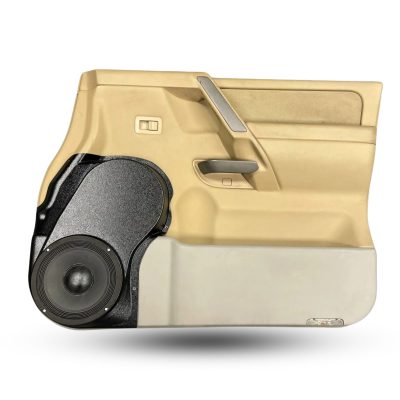 Front Door Custom Speaker Pods for the 2004-2007 Infiniti QX56 Nissan Armada Titan to hold 8.0 in speakers for car audio installation upgrade