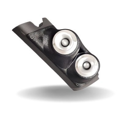 A-Pillar Custom Speaker Pods for the 2007-2010 Jeep Wrangler to hold Dual 2.0 in speakers for car audio installation upgrade