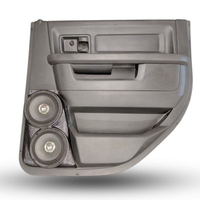 Rear Door Custom Speaker Pods for the 2009-2018 Dodge Ram to hold Dual 6.5 in speakers for car audio installation upgrade