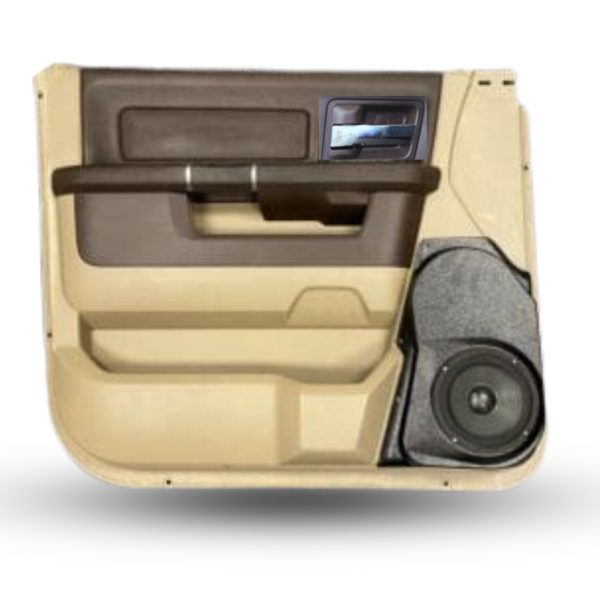 top center Speaker Upgrade for the Front Door of your 2009-2018 Dodge Ram 1500, 2500. 2019-2024 Dodge Ram 2500, 1500 Classic. Easy installation of a Single 6.5" Midrange for the most powerful car stereo possible.