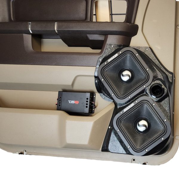 top center Speaker Upgrade for the 0 of your 2009-2018 Dodge Ram 1500, 2500. 2019-2024 Dodge Ram 2500, 1500 Classic. Easy installation of a Dual 7" Square Midrange and Single Tweeter for the most powerful car stereo possible.