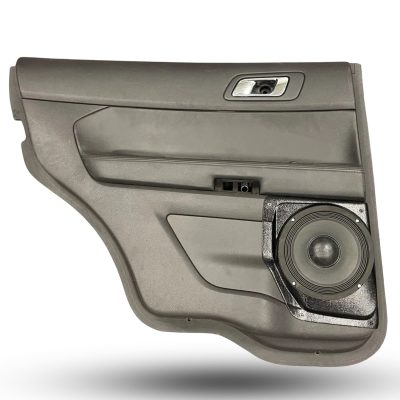 Rear Door Custom Speaker Pods for the 2011-2015 Ford Explorer to hold 8.0 in speakers for car audio installation upgrade