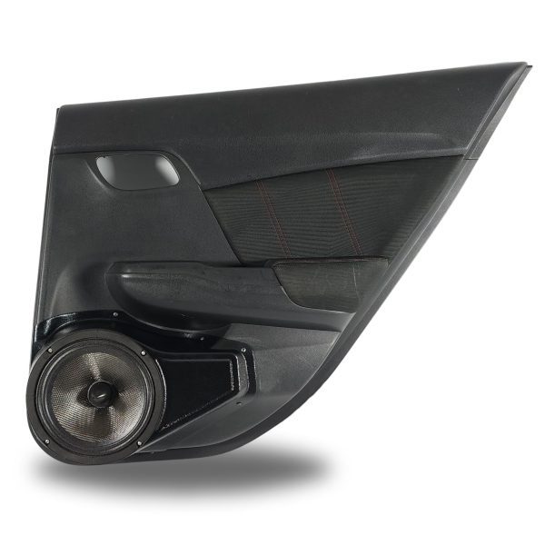 top center Speaker Upgrade for the Rear Door of your 2012-2015 Honda Civic Sedan. Easy installation of a Single 8" Midrange for the most powerful car stereo possible.