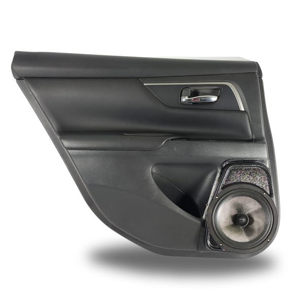 top center Speaker Upgrade for the Rear Door of your 2013-2018 Nissan Altima. Easy installation of a Single 8" Midrange for the most powerful car stereo possible.