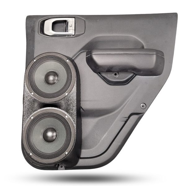 Flangeless Dual 6.5" Speaker Pods compatible with the Rear Door of a 18-24 Jeep Wrangler-Jeep Gladiator