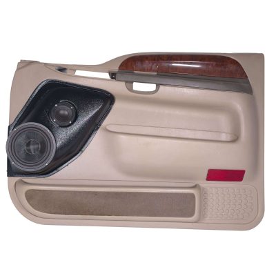 Front Door Custom Speaker Pods for the 1999-2007 Ford Excursion F-250F-350 to hold 6.5 in and 3.5 in speakers for car audio installation upgrade