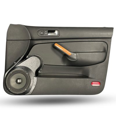 Front Door Custom Speaker Pods for the 1999-2004 Volkswagen Jetta to hold 6.5 in speakers for car audio installation upgrade