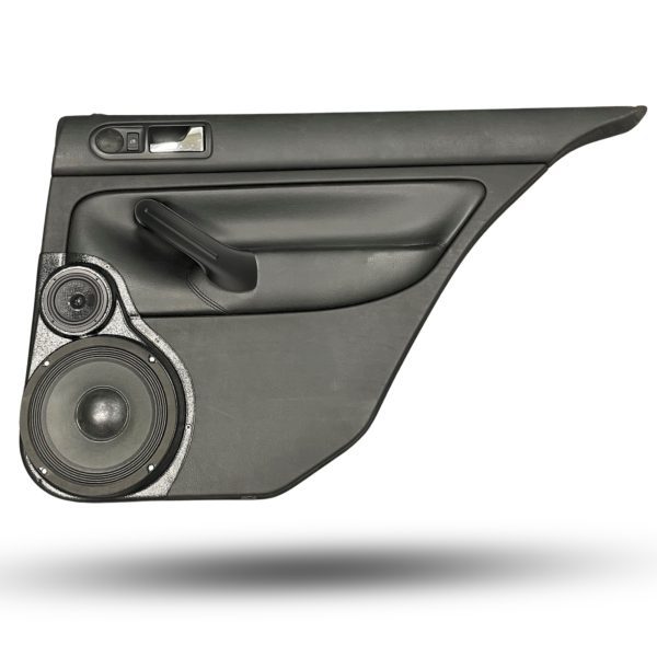 top center Speaker Upgrade for the Rear Door of your 1999-2004 Volkswagen Jetta. Easy installation of a 8" and 3.5" Super Tweeter for the most powerful car stereo possible.